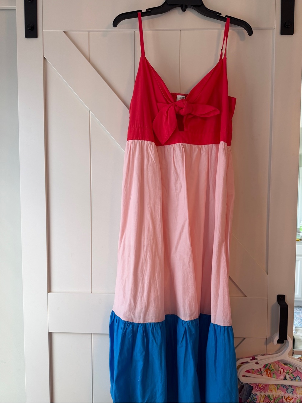 J. Crew Colorblock midi dress